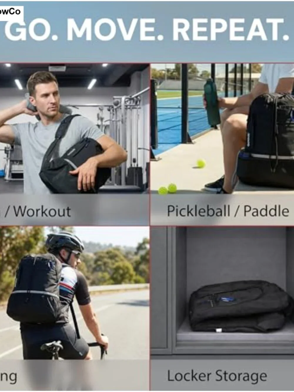 Hybrid Gym Backpack Drawstring Closure Recycled Nylon 18L